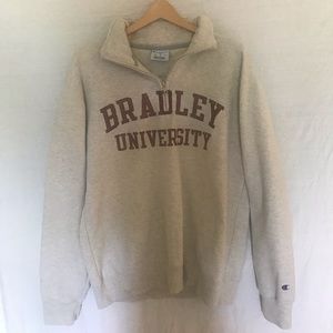 ❤️ BRADLEY UNIVERSITY HALF-ZIP SWEATER ❤️
